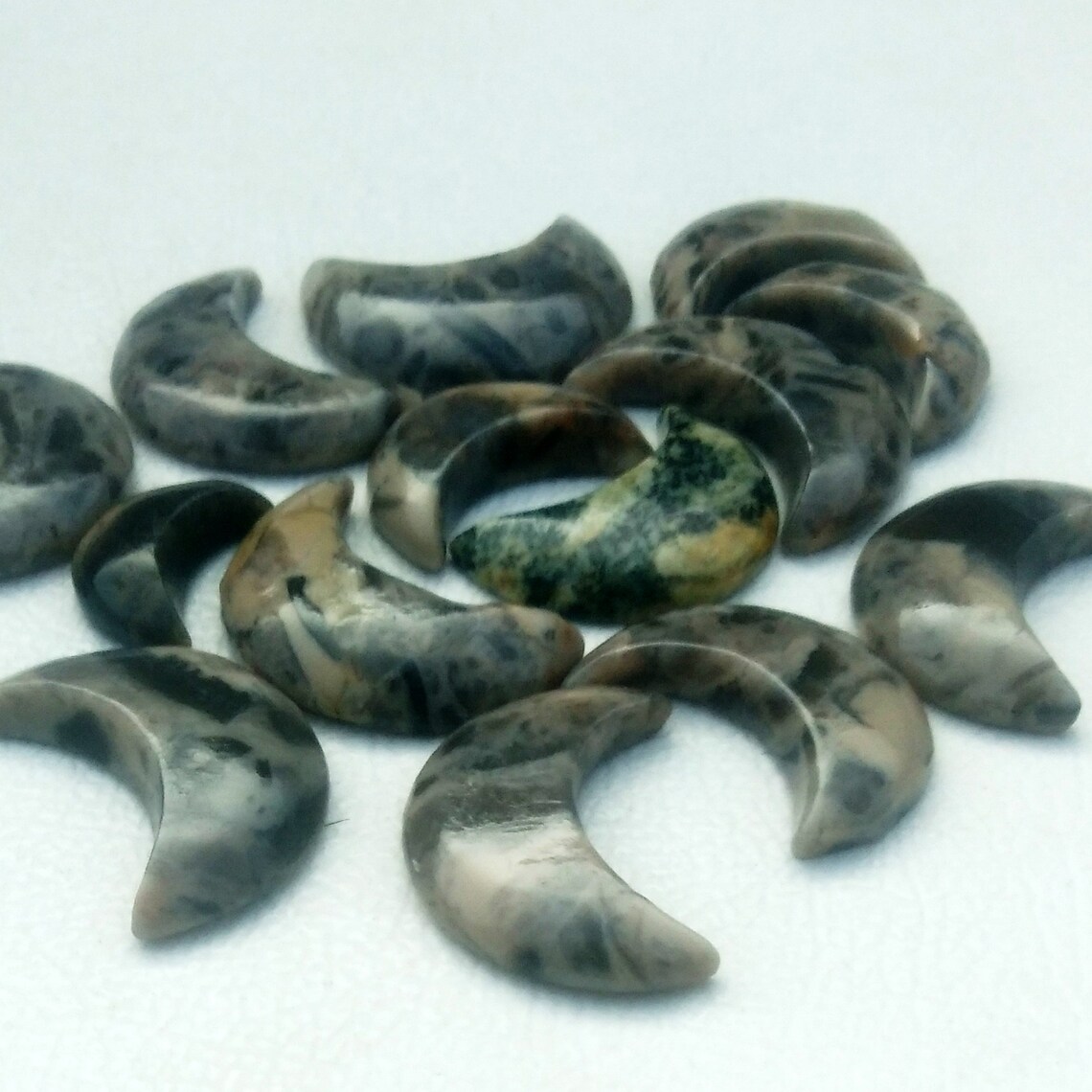 ATTRACTIVE Natural Jasper Moon Jasper Crescent Moon Jasper Etsy