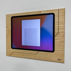 Tablet mount Wall mount for tablet iPad or others. Tablet is embedded flush!!