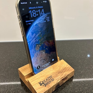 Oak wooden phone holder cell phone holder cell phone holder stylish desk organizer iPhone holder perfect as a gift!