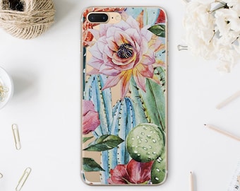 Blossom Cactus Silicone Cover iPhone 14 Pro Max Case iPhone 13 Pro Max Case iPhone 13 Mini Case iPhone 13 Case iPhone 12 Pro Max Case WA1089