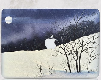 Night Painting  Macbook Pro 16 Case  Macbook Air Retina 13 Inch Case Winter Macbook Pro 13 Inch Landscape  Macbook Pro Case 15 Inch RD2172