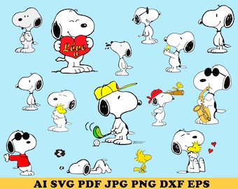 Snoopy Dog Svg Etsy