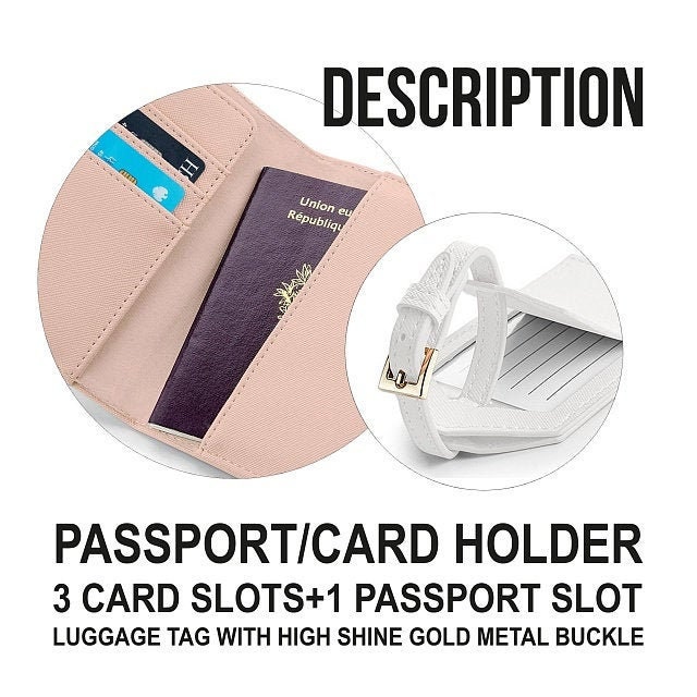 Flamingo Passport Cover Leather ID Holder Tropical Luggage Tag Etsy UK