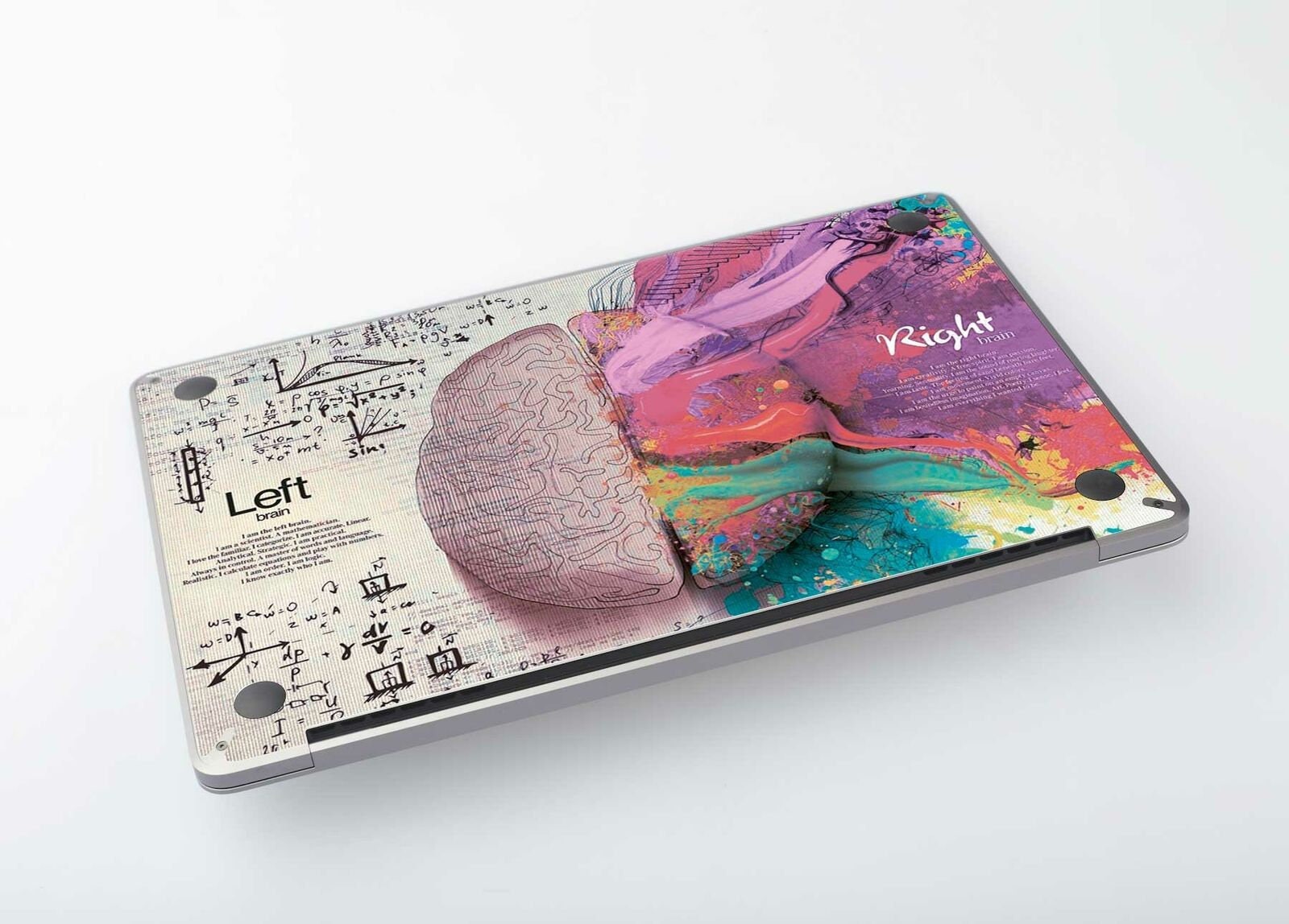 Painting Macbook Skin Left Right Brain Macbook Decal Macbook - Etsy