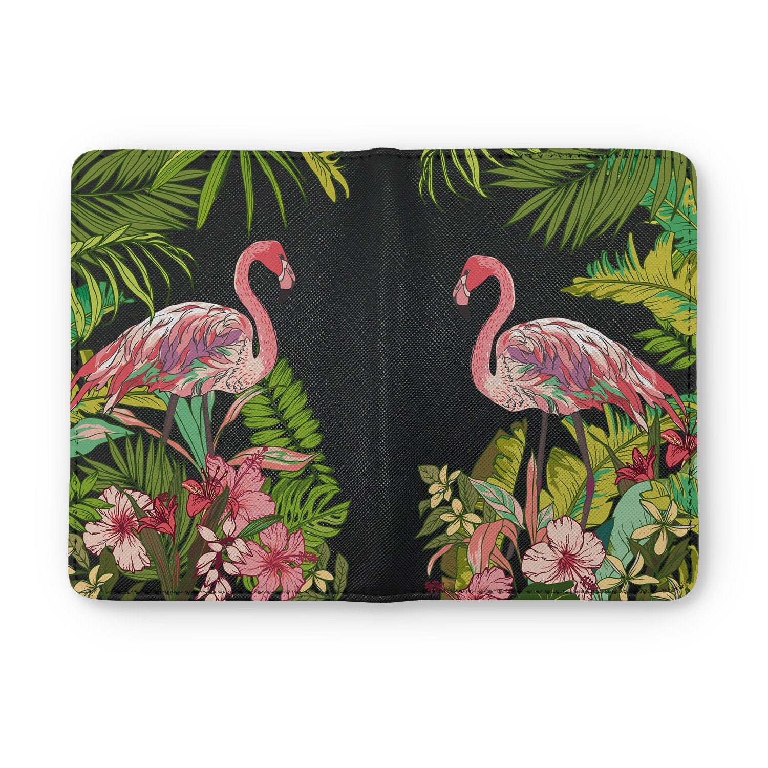 Flamingo Passport Cover Leather ID Holder Tropical Luggage Tag Etsy UK