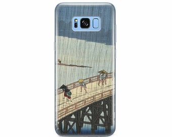 Sudden Shower Samsung Galaxy S22 Plus Case Samsung S21 Ultra Case Utagawa Hiroshige Samsung S23 Case Art Design Samsung S20 FE 5G YD0082