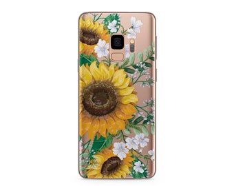 Sunflower Protective Cover Galaxy S22 Plus Case Samsung S21 Flower Cover Samsung Note 20 Case Galaxy S21 FE 5G Case Samsung S23 RD5184