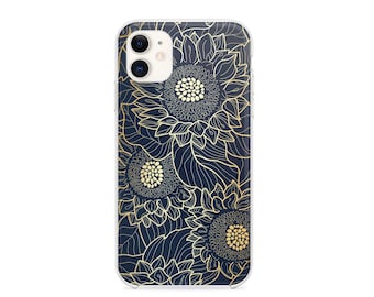 Sunflower iPhone 13 Pro Max Soft Cover iPhone 13 Pro Silicone Case iPhone 13 Flowers Case iPhone 12 Pro Max Hard Cover iPhone 12 Mini RD5292