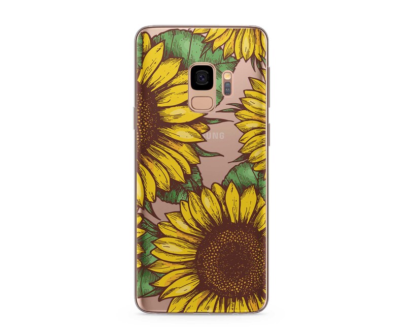 Sunflowers Samsung Galaxy S10E Case flowers Samsung Galaxy S9 Protective Case Yellow flower Samsung S8 Case Samsung S20 Note S7 S6 S5 RD5176