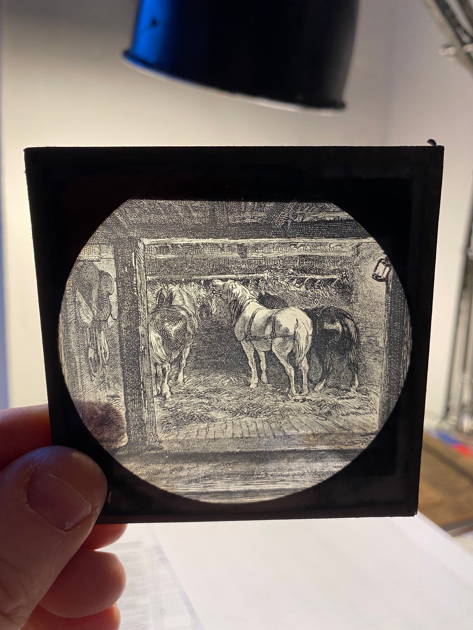 Magic lantern glass slide Etsy