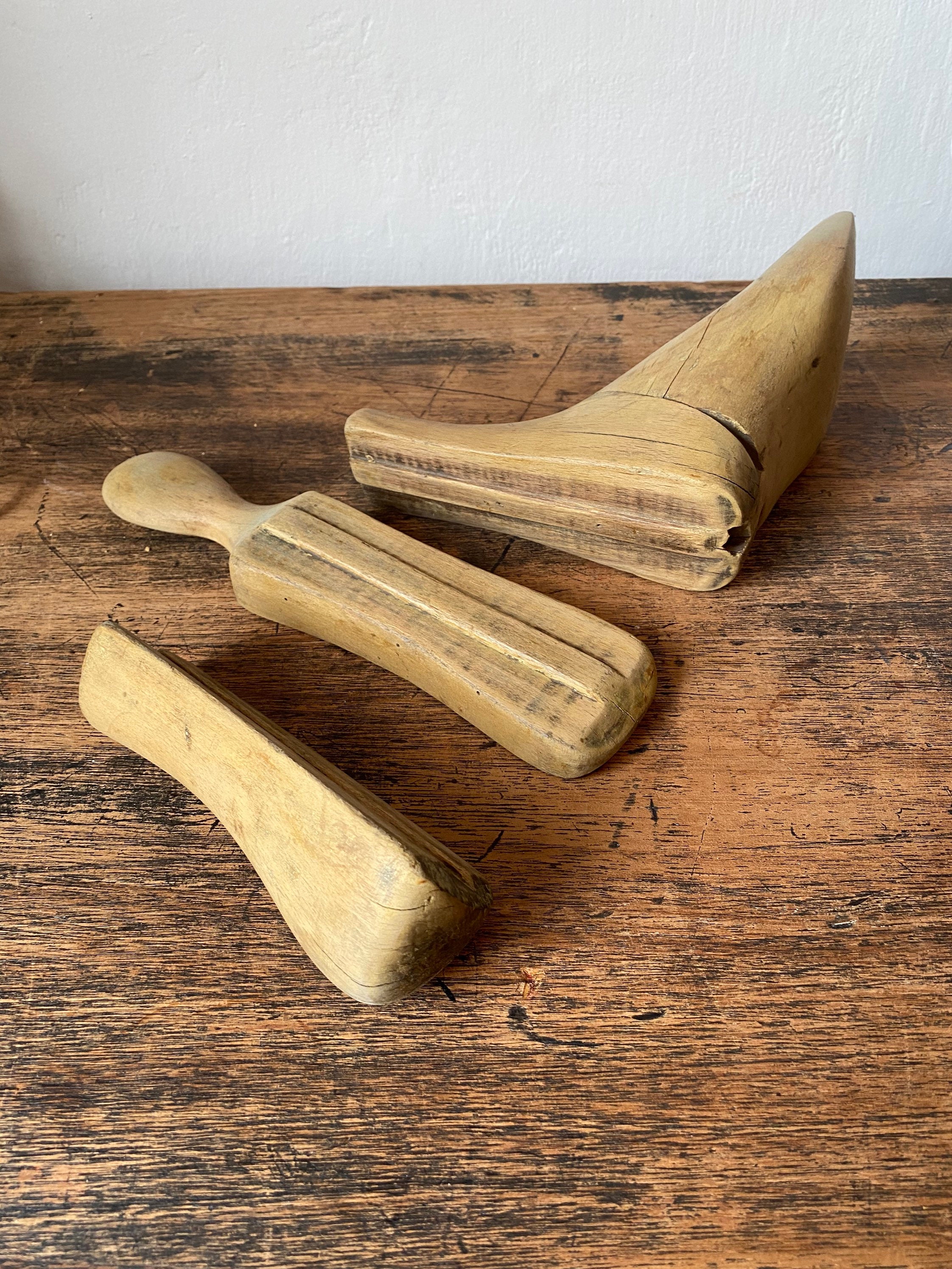 Antique Wooden Foot Last Etsy