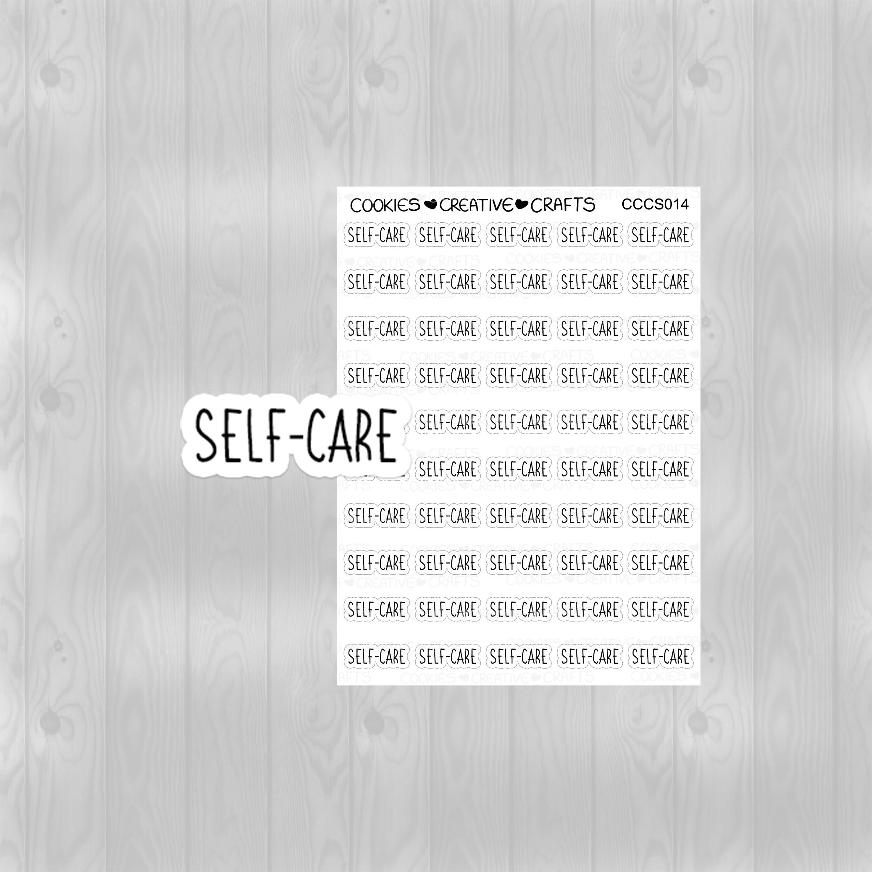 Self-care Font Stickers , Script Stickers , CCCS014 - Etsy