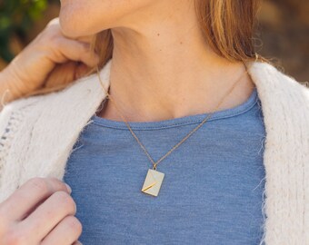 Mothers Day Gift, Envelope Necklace With a Message, Personalized Mom Jewelry, Love Letter Necklaces, Accessory Gift, Custom Quote Necklace