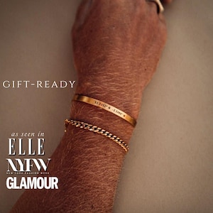 18k Real Gold Mens Gold Cuban Bracelet, Fall Style Mens Jewelry, Anniversary Gift For Him, Fall Fashion Accessories Mens Link Bracelet,Chain