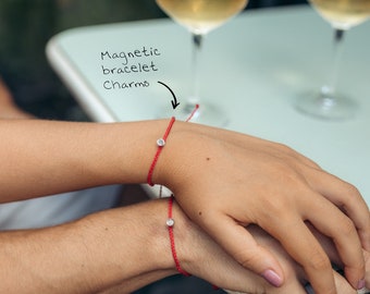 Unique Mothers Day gift ~ mother daughter magnetic bracelet set of 2