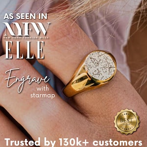 Custom star map ring, Spring style jewelry, birthmonth jewelry, starmap of the night we met ring,anniversary ring, Engraved Constellation