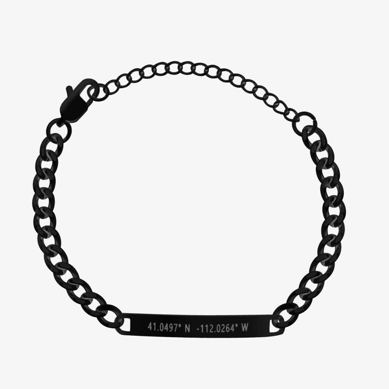 couples personalized engraved bracelet