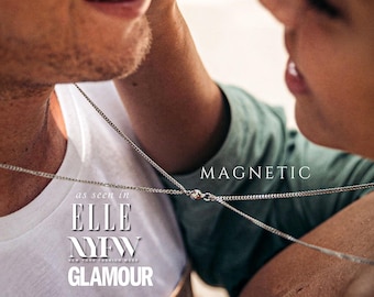 Couples matching necklace SET - his and hers jewelry couple gift - Matching Couple Necklaces Set Long Distance Relationship Anniversary Gift