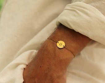 Cancer bracelet - Custom zodiac sign charm bracelets - Celestial jewelry unique anniversary gifts for men