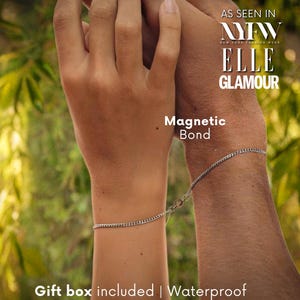 MAGNETISKT pararmband 2-pack - Matchande armband, matchande pararmband, hans och hennes armband för par, årsdagspresent