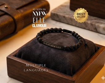 REAL LAVA Bracelet for him,Mens Jewelry Gift Custom Mens Bracelet Personalized,Date Bracelet for men,Location Anniversary Gift for Boyfriend