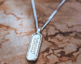 Paare Halskette 2er-Set, personalisierte Halskette mit Gravur, Muttertagsgeschenk für Frau, Geschenke für Paar, Militär Collier, Paarschmuck