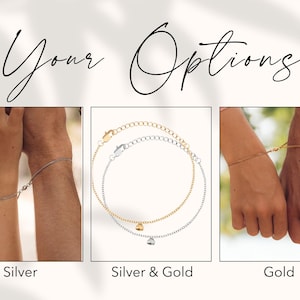 Magnetic Couples bracelets gold and silver- boyfriend girlfriend couples Matching bracelets for couples his hers bracelets Matching couples image 5