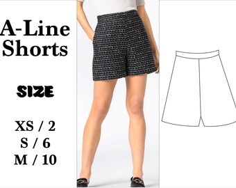 Linen Shorts Pattern Etsy