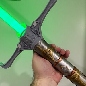 High Republic Style Crossguard Jedi Emitter v4 for Star Wars Galaxy's Edge Savi's Workshop Lightsabers image 2