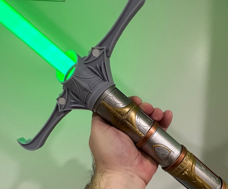 High Republic Style Crossguard Jedi Emitter v4 for Star Wars Galaxy's Edge Savi's Workshop Lightsabers image 2
