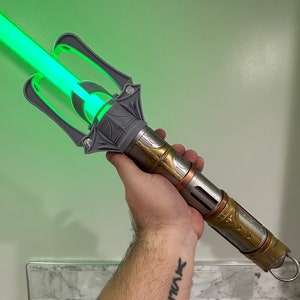 High Republic Style Crossguard Jedi Emitter v4 for Star Wars Galaxy's Edge Savi's Workshop Lightsabers image 9