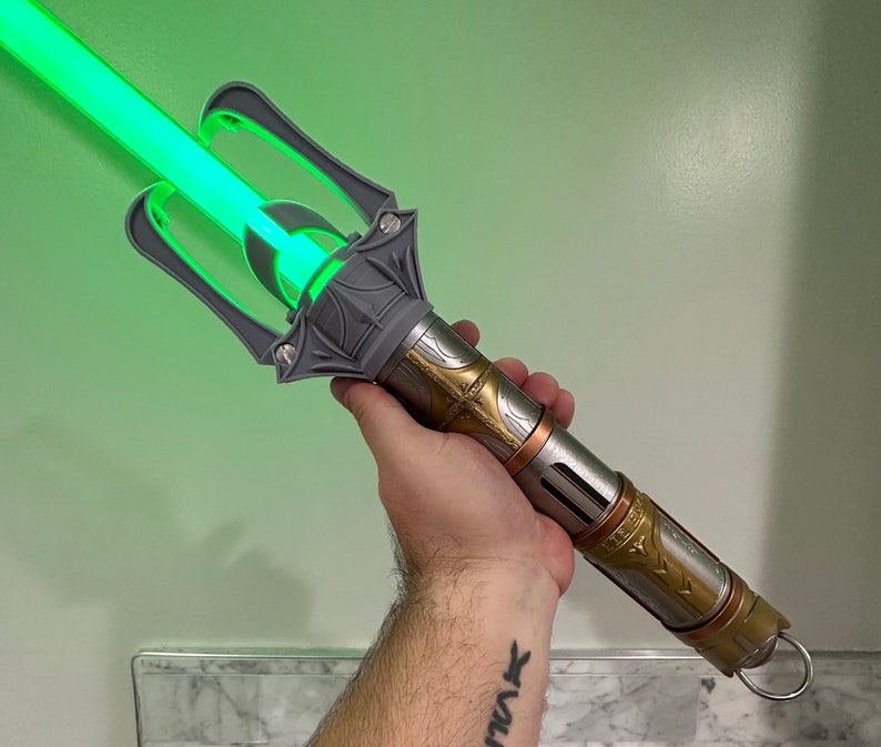 High Republic Style Crossguard Jedi Emitter v4 for Star Wars Galaxy's Edge Savi's Workshop Lightsabers image 9