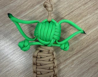 Star Wars Grogu / Yoda Paracord Keychain & Zipper Pull