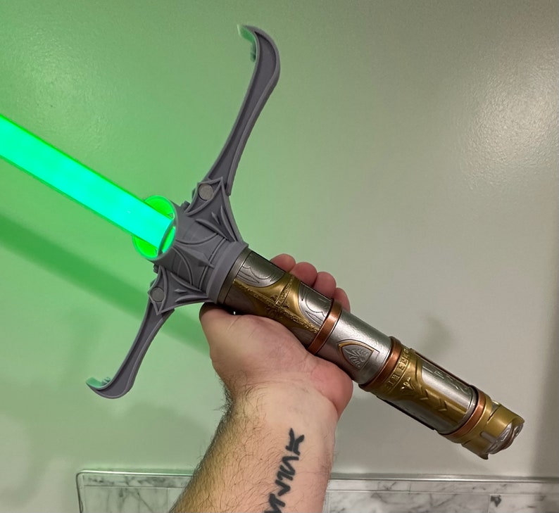 High Republic Style Crossguard Jedi Emitter v4 for Star Wars Galaxy's Edge Savi's Workshop Lightsabers image 3