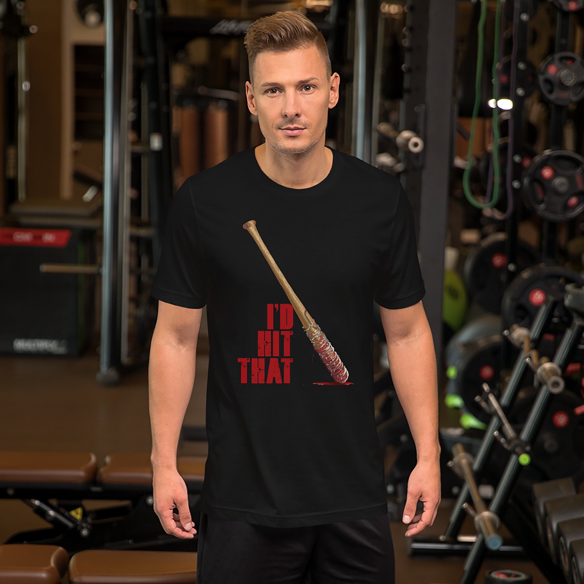 I'd Hit That - Walking Dead - Neegan - Pop Cultre - Funny Tees - Graphic Tees