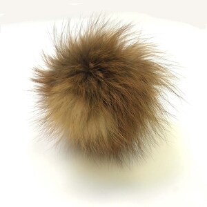 Pompon di volpe rossa vera pelliccia 11-12 cm