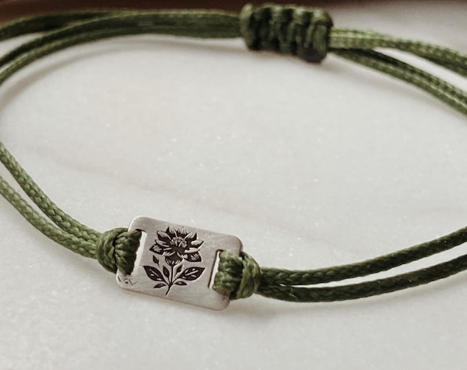 Bloom #2 bracelet / handmade / minimal / silver 925 / gold K14 / adjustable / unisex