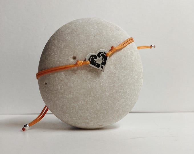 Boxing gloves heart bracelet