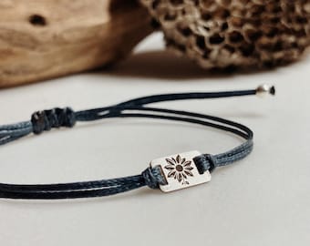 Bloom #1 bracelet / handmade / minimal / silver 925 / gold K14 / adjustable / unisex