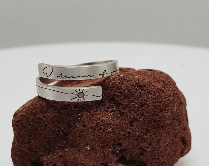 Dream Of Summers - adjustable silver ring
