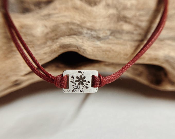 Bloom #3 bracelet / handmade / minimal / silver 925 / gold K14 / adjustable / unisex