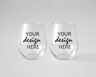 Download Wine Glass Mockup Etsy