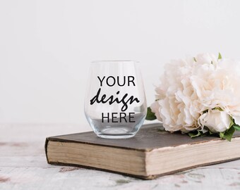 Download Wine Glass Mockup Etsy