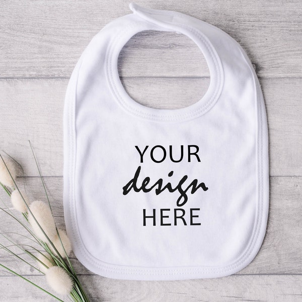 Baby Bib Mockup Bib Mock up baby mock-up gender neutral mock up Baby Mockup Stock Photography Flat Lay Cricut SVG MockUp Sublimation JPG