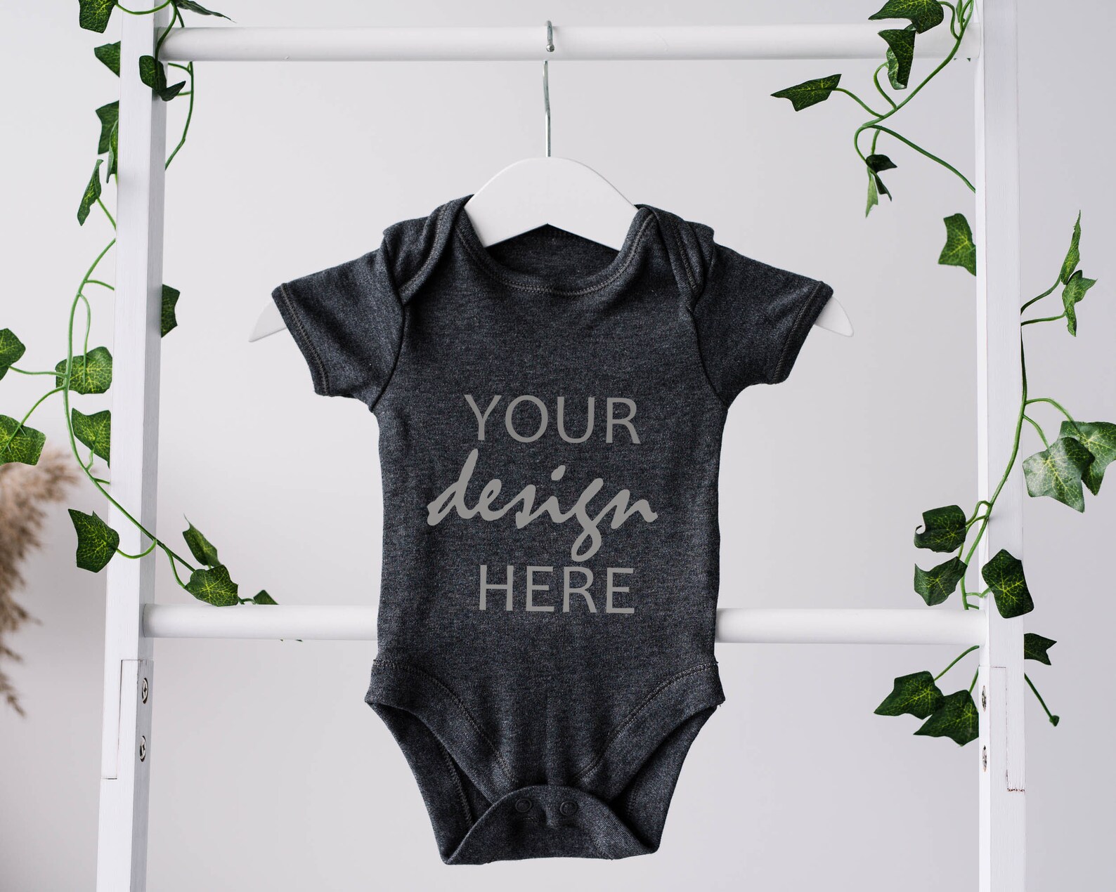 Baby Bodysuit Mockup Grey Onesie Mock up babygrow mockup Etsy