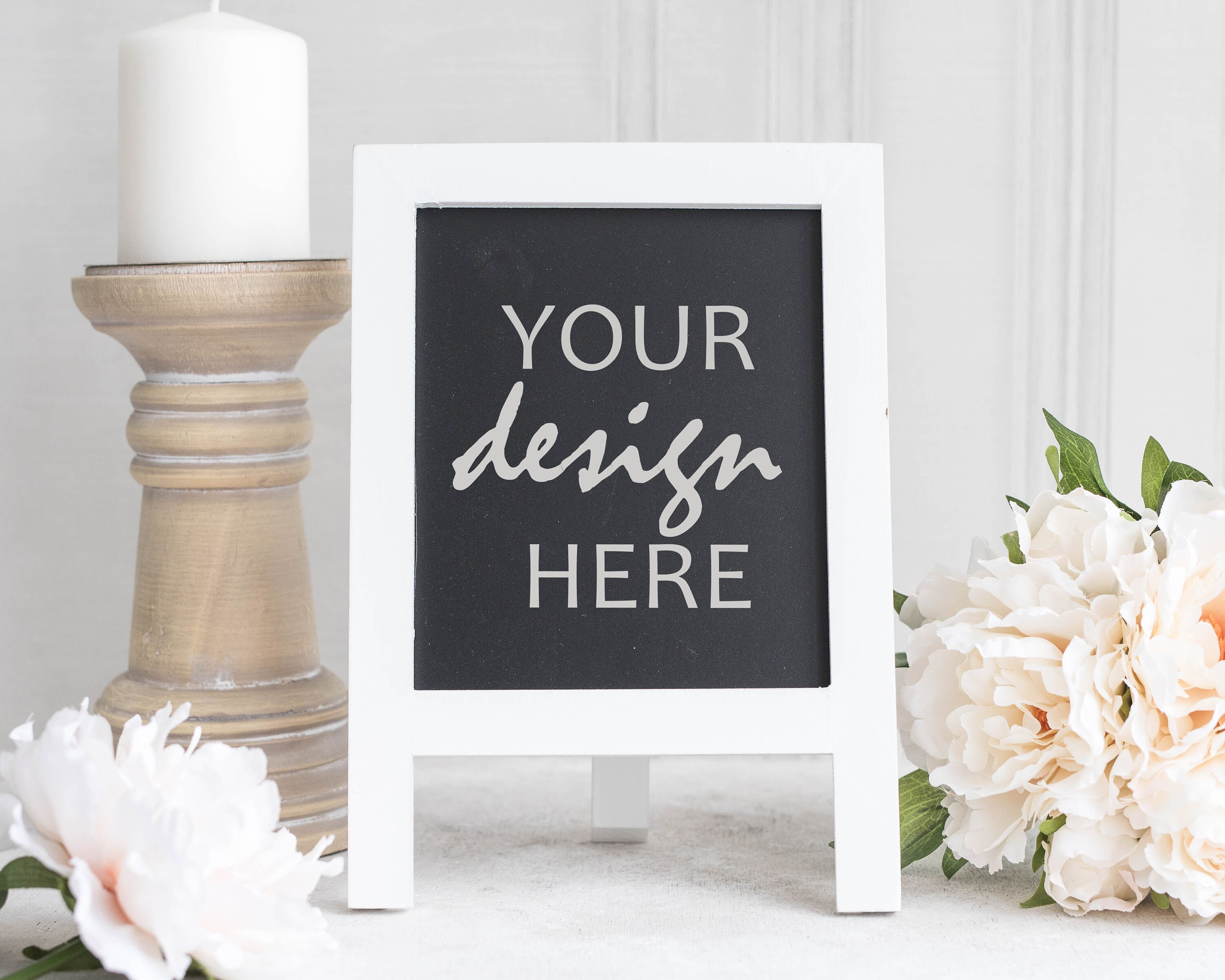 Chalkboard Table Sign Mockup wedding sign mockup table number Etsy