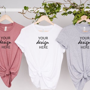Bella Canvas 3001 Mockup Heather Mauve Shirt Mockup White T-shirt Mock-up Bachelorette Mock Up Foto Mockup Stock Foto JPG Digital