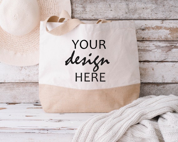 Download Jute Shopping Bag Mockup Hessian Bag Shopping Tote Mock Up ...