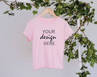 Bella Canvas 3001T Pink Toddler Mockup Kids T-Shirt Mockup Pink Tshirt Mock Up Pink Toddler Mockup Kids Tee Mock Up Download Jpg