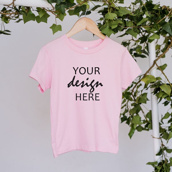 Bella Canvas 3001T Pink Toddler Mockup Kids T-Shirt Mockup Pink Tshirt Mock Up Pink Toddler Mockup Kids Tee Mock Up Download Jpg